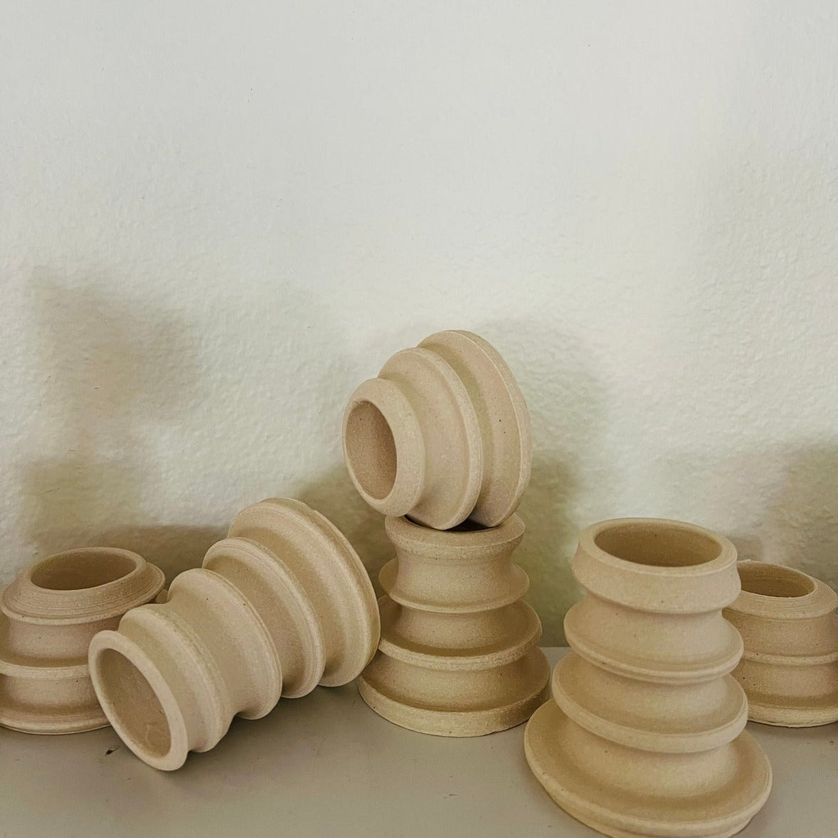 Bowman Ceramics | White Tapered Candlestick Holder