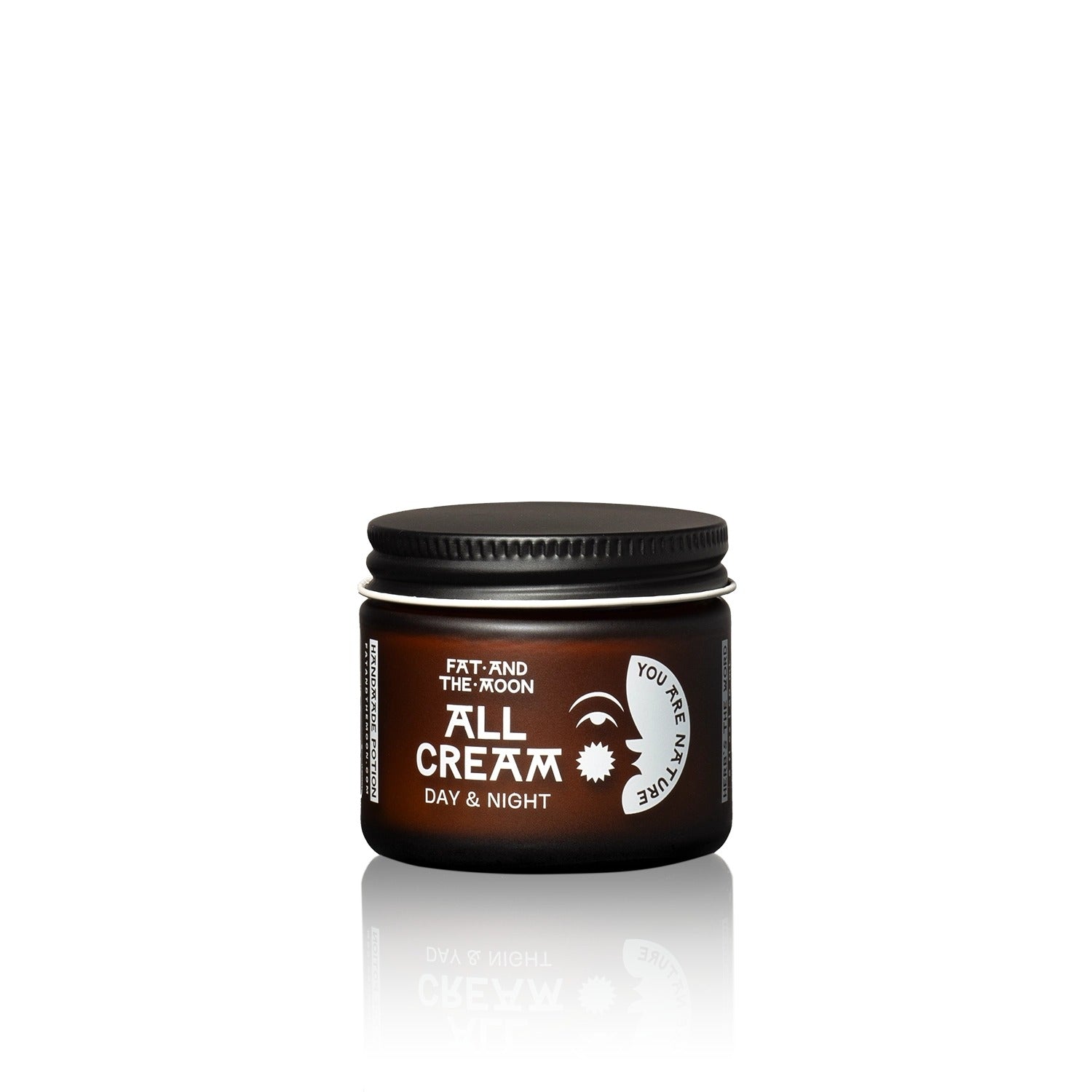 Jar of 'All Cream Day & Night' on a white background