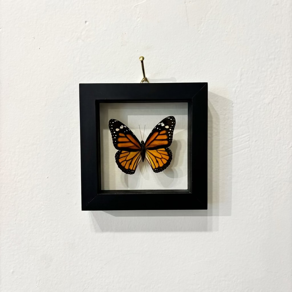 Framed Butterfly | Danaus Plexippus