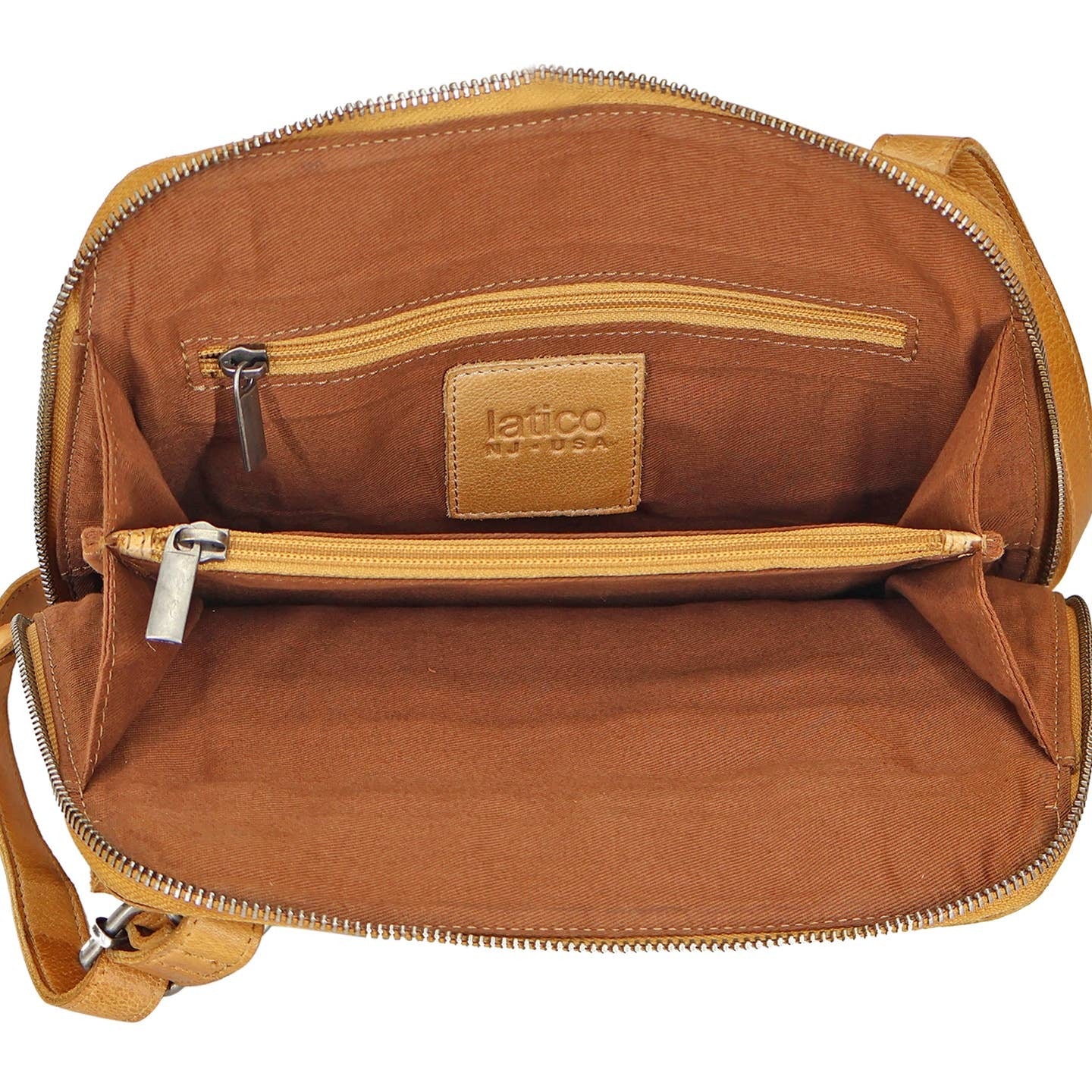 Latico Leathers | Luna Handcrafted Leather Crossbody (Camel