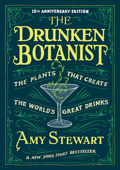 Book cover of 'The Drunken Botanist' with a green and yellow color scheme.